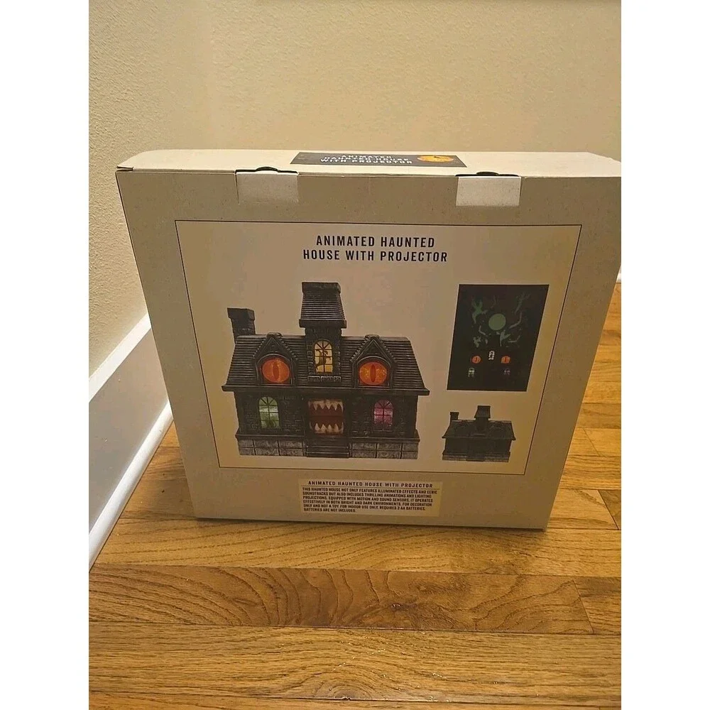 2025 Cracker Barrel Halloween Haunted House Projection Lights, Sound Eyes Teeth